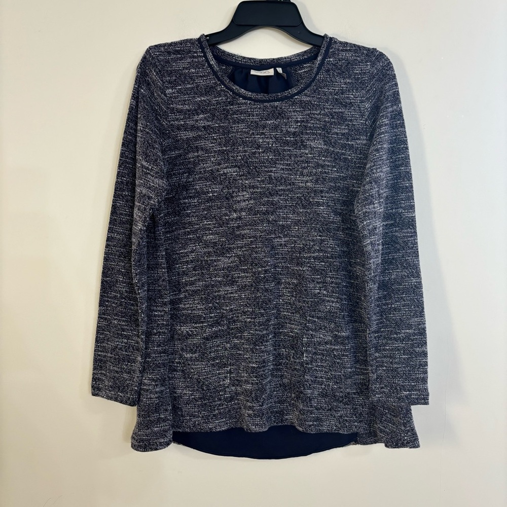 Logo by Lori Goldstein Sweater With Sequin Back
